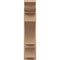 Ekena Millwork 8-in W x 26-in D x 34-in H Balboa Trad Rough Cedar Woodgrain TimberThane Outlooker, Primed Tan OUTUR080X26X34BOA04RCPR - alternate 4